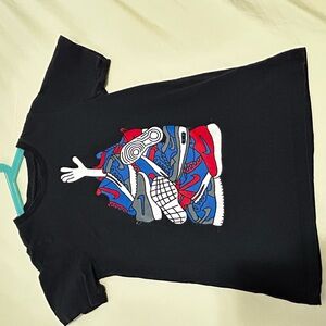 Nike Black Tee with White Graphic